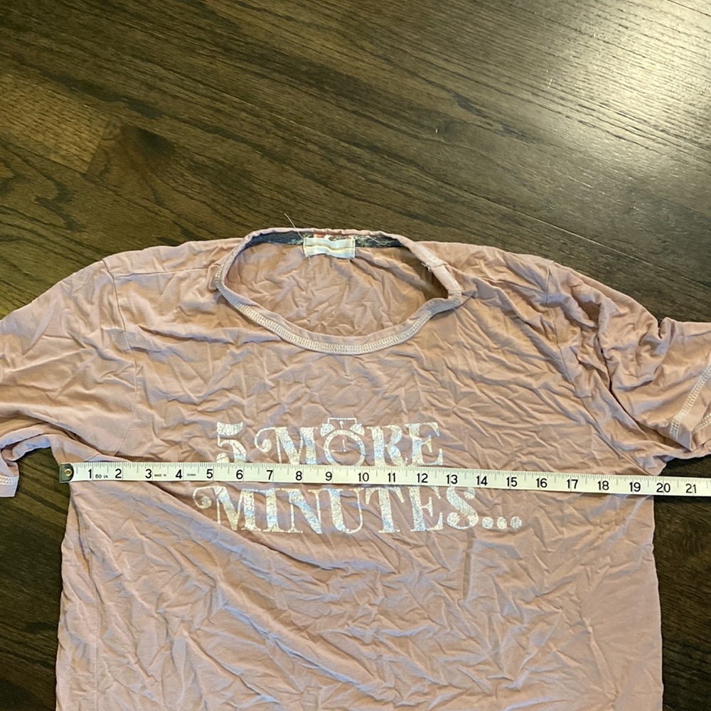Altar’d State Pink T Shirt 5 More Minutes Small S EUC - Picture 4 of 7